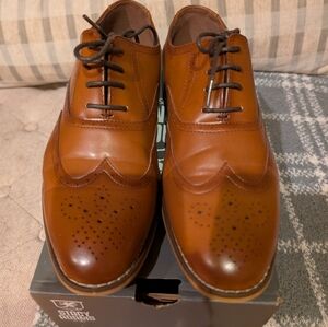 Stacy Adams Boys Dress Shoes, 6M, Brown, Cognac